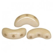 Les perles par Puca® Arcos kralen Opaque beige ceramic look 03000/14413